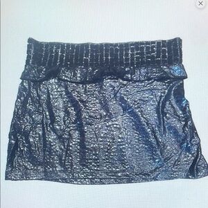 Shimmering Blue Mini Skirt